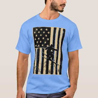 T-shirt Drapeau vintage Ski Us