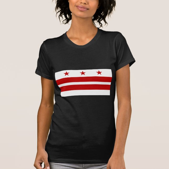 T-shirt Drapeau Washington DC (Devant)