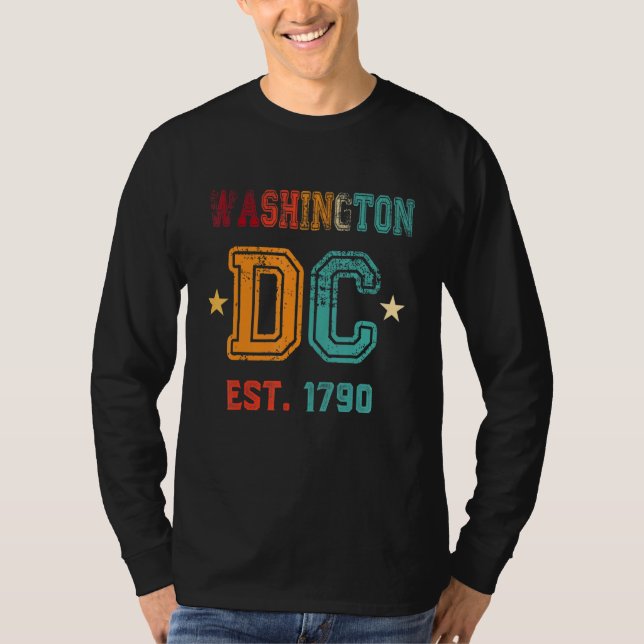 T-shirt Drapeau Washington Dc Love Capitol Hill Souvenir R (Devant)