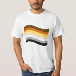T-shirt Drapeau Wavy de la fierté de l'ours