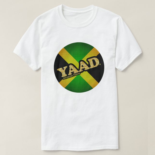 T-shirt Drapeau Yaad Jamaïcain à motif rond (Design devant)