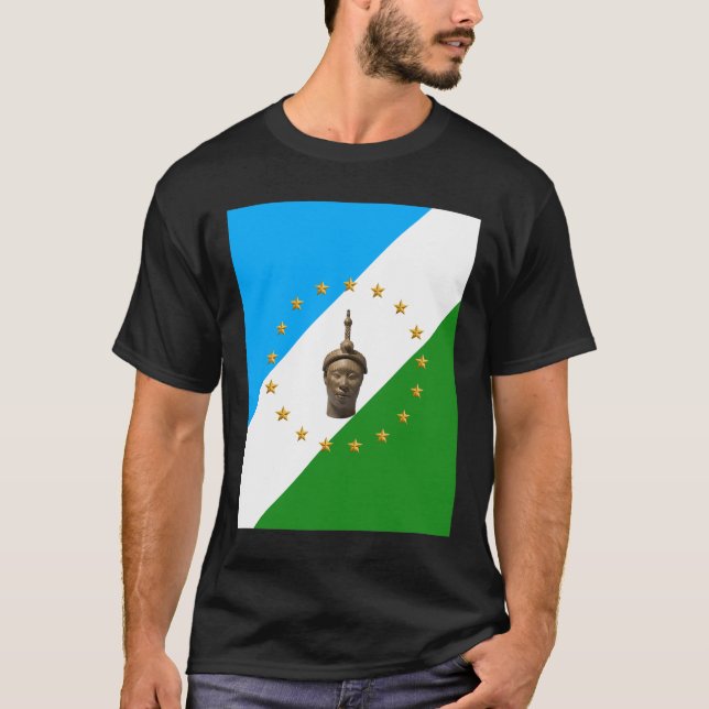 T-shirt Drapeau Yoruba | Oduduwa | Nation yoruba (Devant)