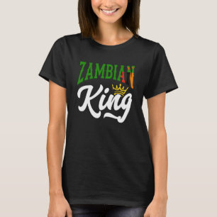 T-shirt Drapeau zambien du roi de Zambie de Zambie de Zamb