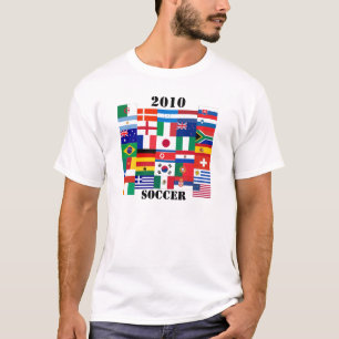 T-shirt Drapeaux 2010 d'équipes de football