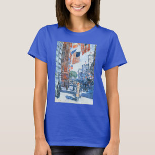 T-shirt Drapeaux Cinquième Avenue par Childe Hassam, Art V
