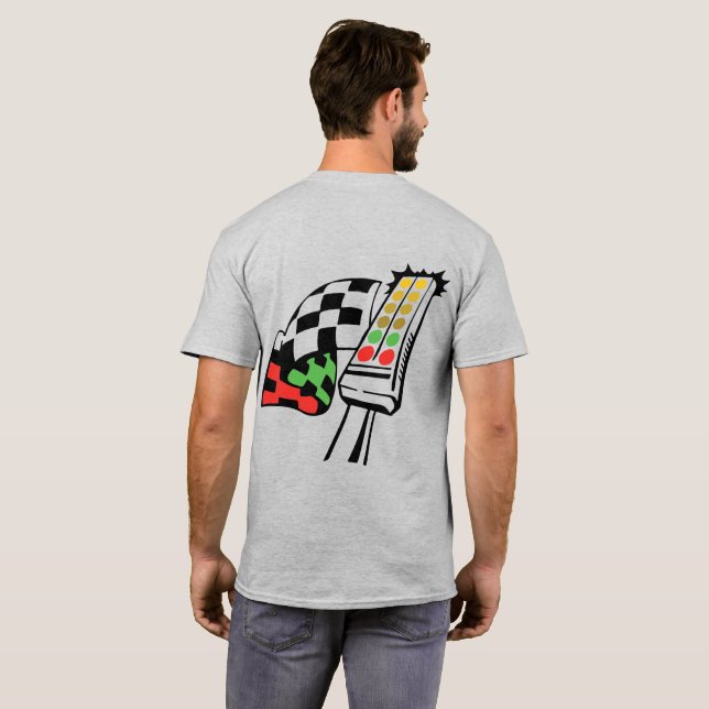 T-shirt Drapeaux de course "GO GO GO GO GO" (Dos entier)