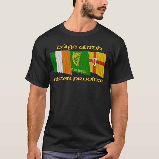 T-shirt Drapeaux de Cúige Uladh (province d'Ulster) (Devant)