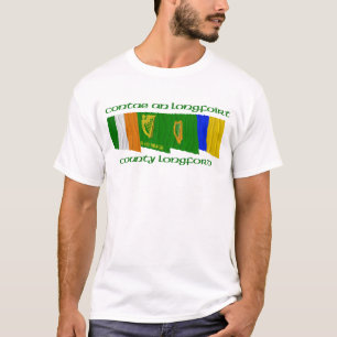 T-shirt Drapeaux de Longford du comté