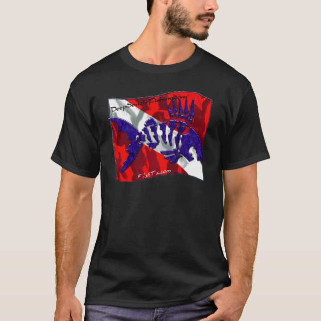 T-shirt Drapeaux de piqué avec la vitesse (Devant)