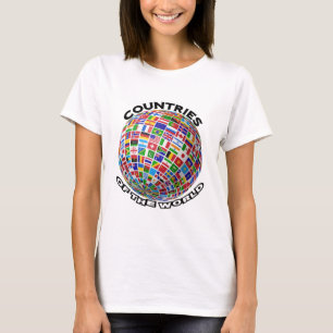 T-shirt Drapeaux des pays du monde