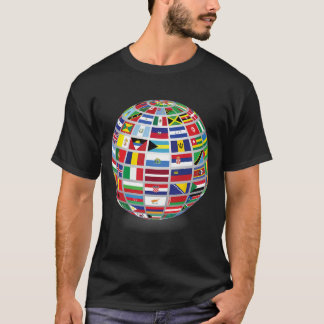 T-shirt Drapeaux Des Pays Du Monde International