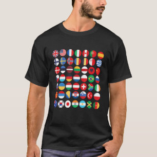 T-shirt Drapeaux des pays du monde International