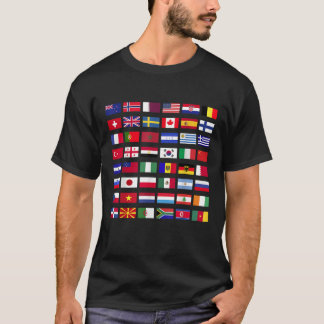 T-shirt Drapeaux des pays du monde International