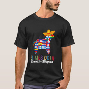 T-shirt Drapeaux drôles de pays hispaniques, lama hispaniq