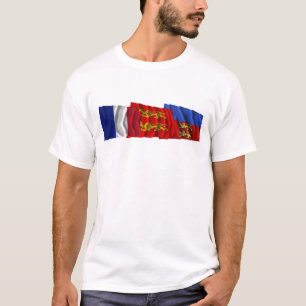 T-shirt Drapeaux du Calvados, du Basse-Normandie et de la