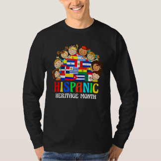 T-shirt Drapeaux du Mois du Patrimoine Hispanique Enfants