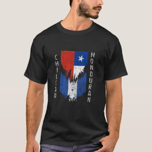 T-shirt Drapeaux honduriens chiliens arrachés Chili Hondur