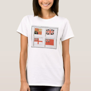 T-shirt Drapeaux maritimes britanniques, d'un livre
