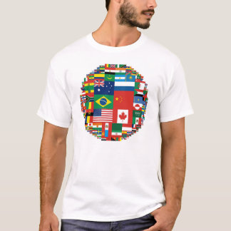 T-shirt Drapeaux par zone terrestre