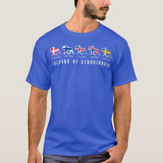 T-shirt Drapeaux Scandinavie Élan Couleurs Suède amis