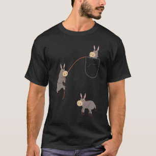 T-shirt Draps de poche Vêtements d'âne