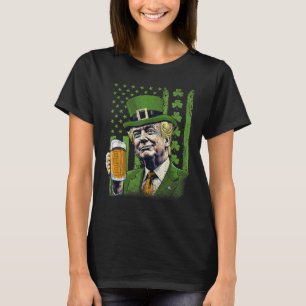 T-shirt Draps Shamrocks Irlandais Trump St Patricks Da