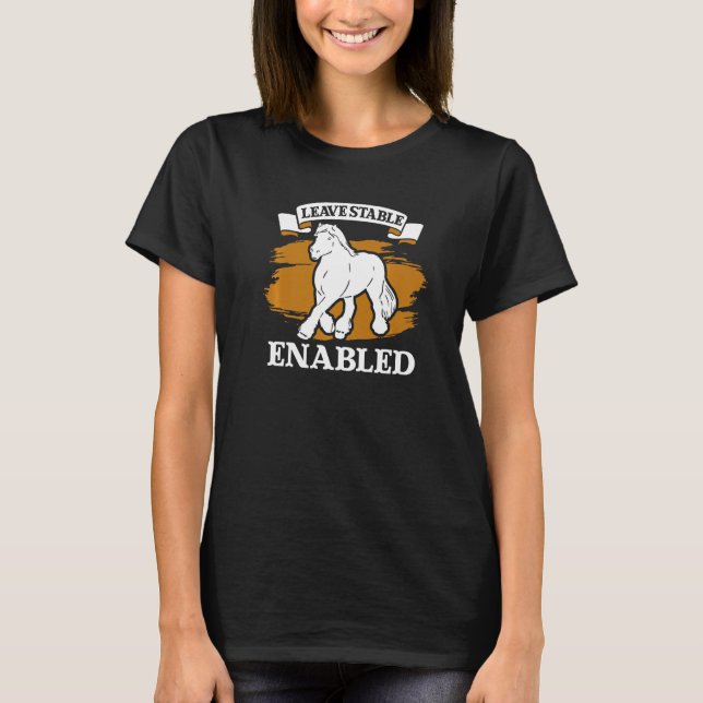 T-shirt Draught Scotland Horse for Horseback Rider Clydesd (Devant)