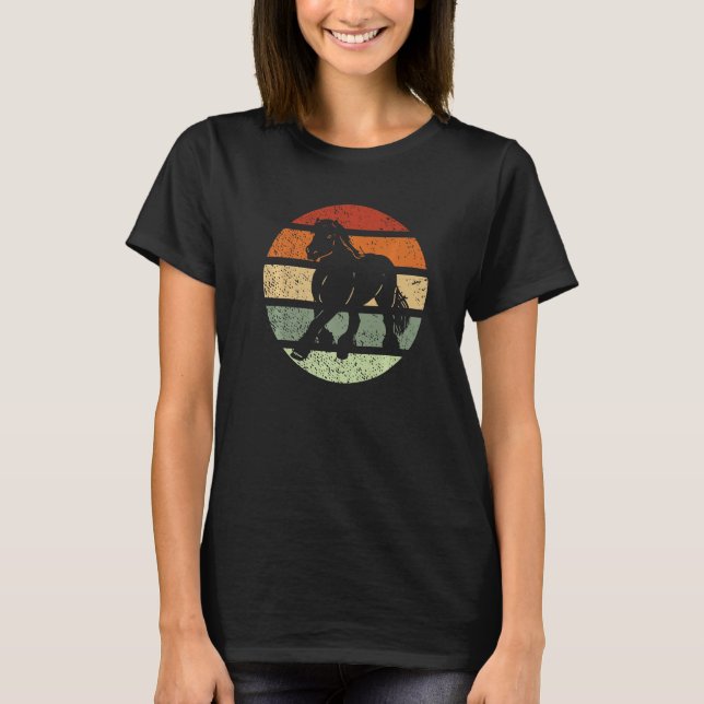 T-shirt Draught Scotland Horse for Horseback Rider Clydesd (Devant)