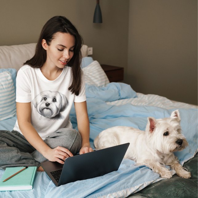 T-shirt Drawing maltese (Créateur téléchargé)