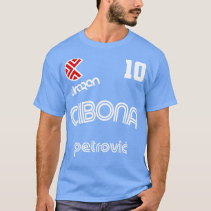T-shirt Drazen Petrovic Rétro Croatie Basketball Jersey