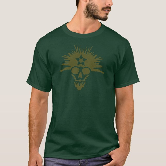 T-shirt Dreadhead (vert-foncé) (Devant)