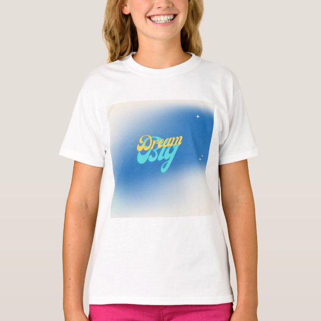 T-shirt Dream Big blue (Devant)