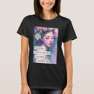 T-shirt Dream Big, Citation inspirante pour fille