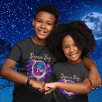 Dream Big Space Galaxy Metallic Gold Nom du monogr