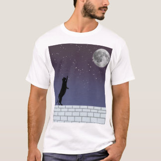 T-shirt Dream Higher – Night Sky Cat Design