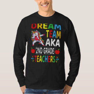 T-shirt Dream Team Aka Enseignants de 2e année Dabbing Uni
