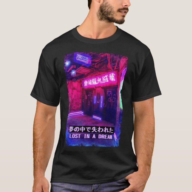 T-shirt Dream Vaporwave Japan Street Fashion Glitch Tokyo (Devant)