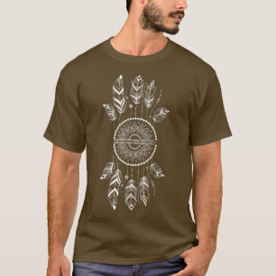 T-shirt Dreamcatcher Feathers Native Dreams Indian Esoteri