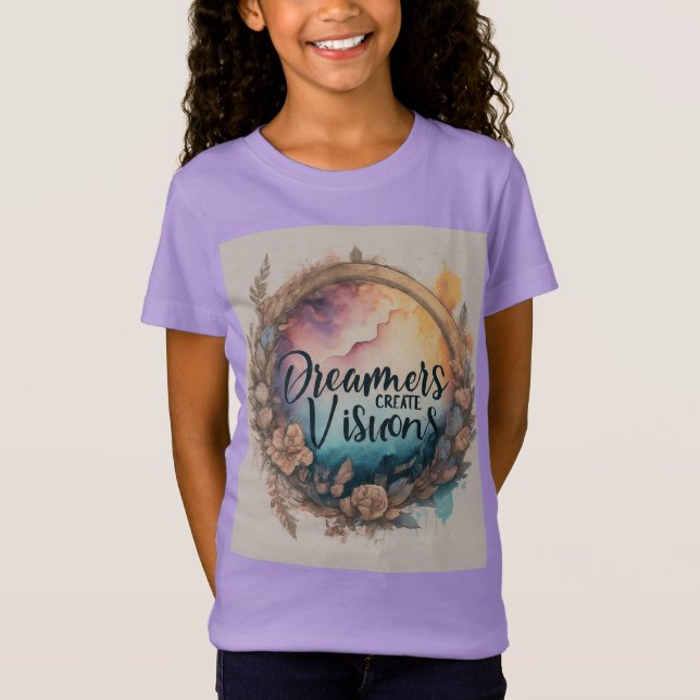T-Shirt "Dreamers Create Visions" conçu pour les enfants (Devant)