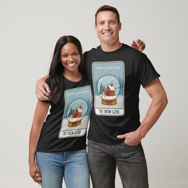 T-shirt Dreams Within Reach Snow Globe Christmas (Unisexe)