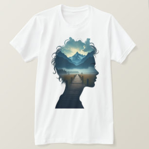 T-shirt Dreamscape Intérieur - Double exposition Lan Silho