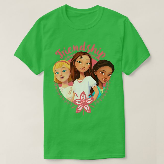 T-shirt DreamWorks Spirit équitation Libre Amitié (Design devant)