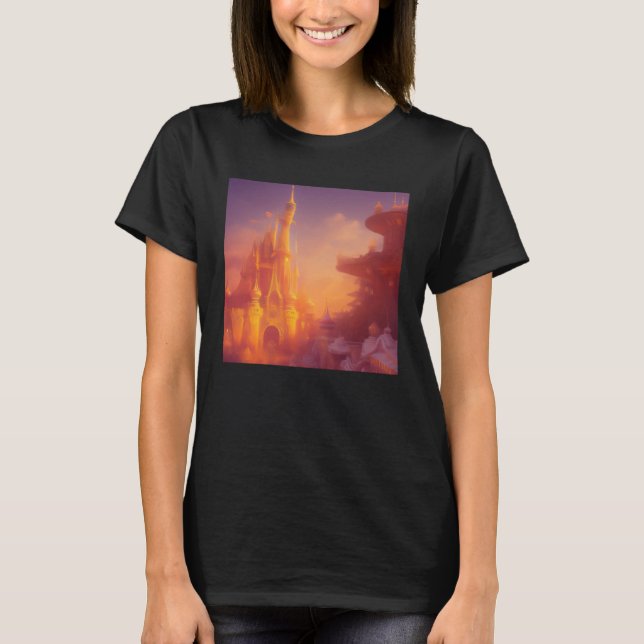 T-shirt Dreamy Dreamlike Kingdom Castle Throne England Bri (Devant)