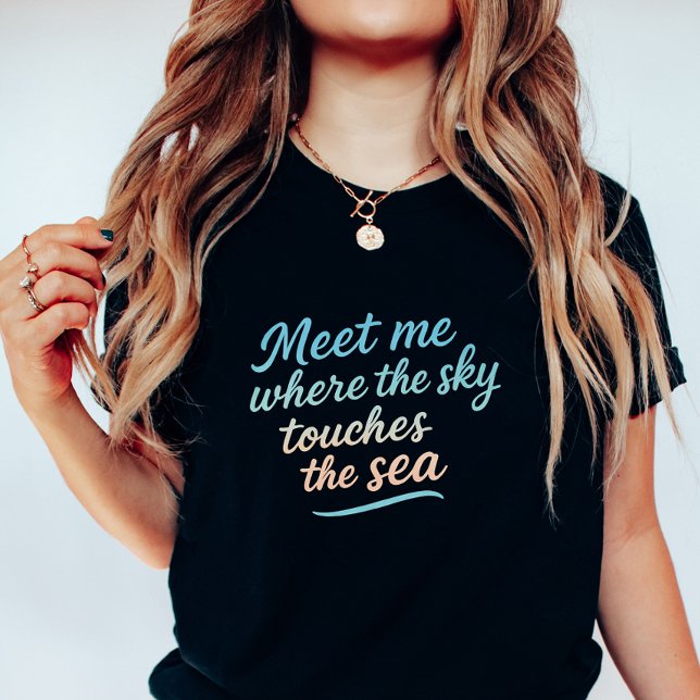 T-shirt Dreamy Ocean Sunset; Sky Touches the Sea (Créateur téléchargé)