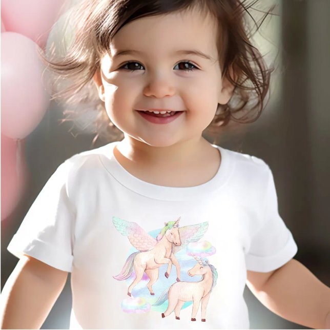 T-shirt Dreamy Pastel Unicorn (Créateur téléchargé)