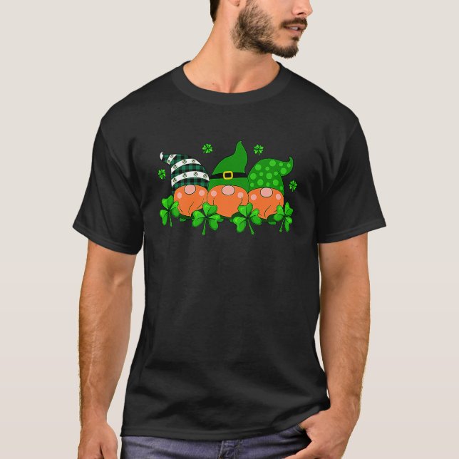 T-shirt Drei Dwarfs Halt C Happy Day St Patrick Shamrock (Devant)