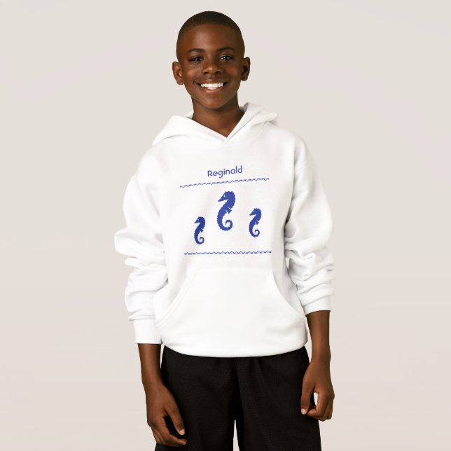T - Shirt - Drei Seepferde mit Namen (Vorne ganz)