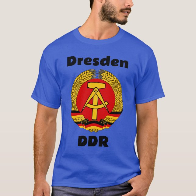 T-shirt Dresde, DDR, Dresde, Allemagne - Ossi Est (Devant)