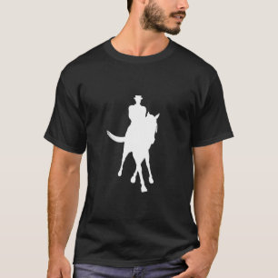 T-shirt Dressage Cheval Et Rider Silhouette Dark