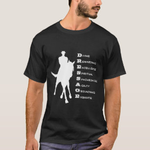 T-shirt Dressage Est Cheval Silhouette Dark